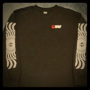 HUF x Spitfire Swirls Black Long Sleeve T-Shirt